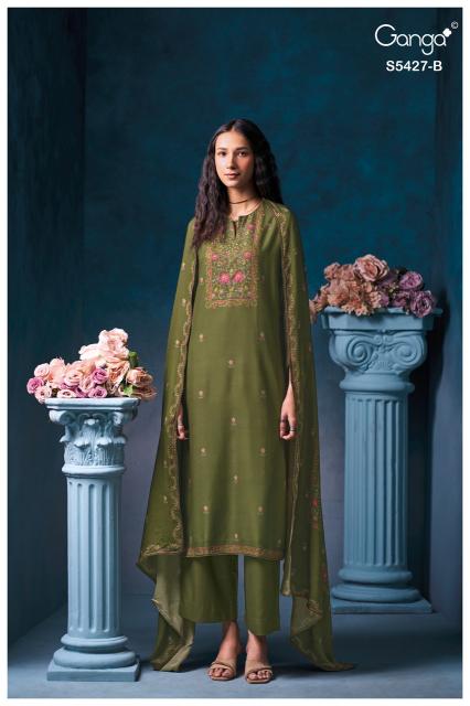 Ganga grelia 5427 wholesale dress material in chandni chowk